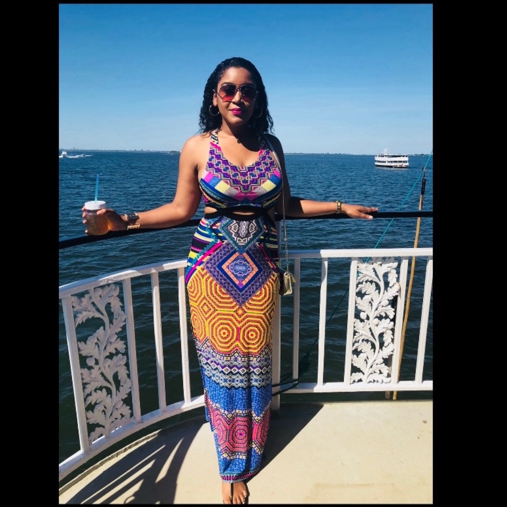 Colorful Pattern Maxi dress